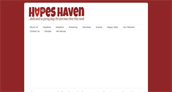 Desktop Screenshot of hopeshavenfriends.org