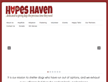 Tablet Screenshot of hopeshavenfriends.org